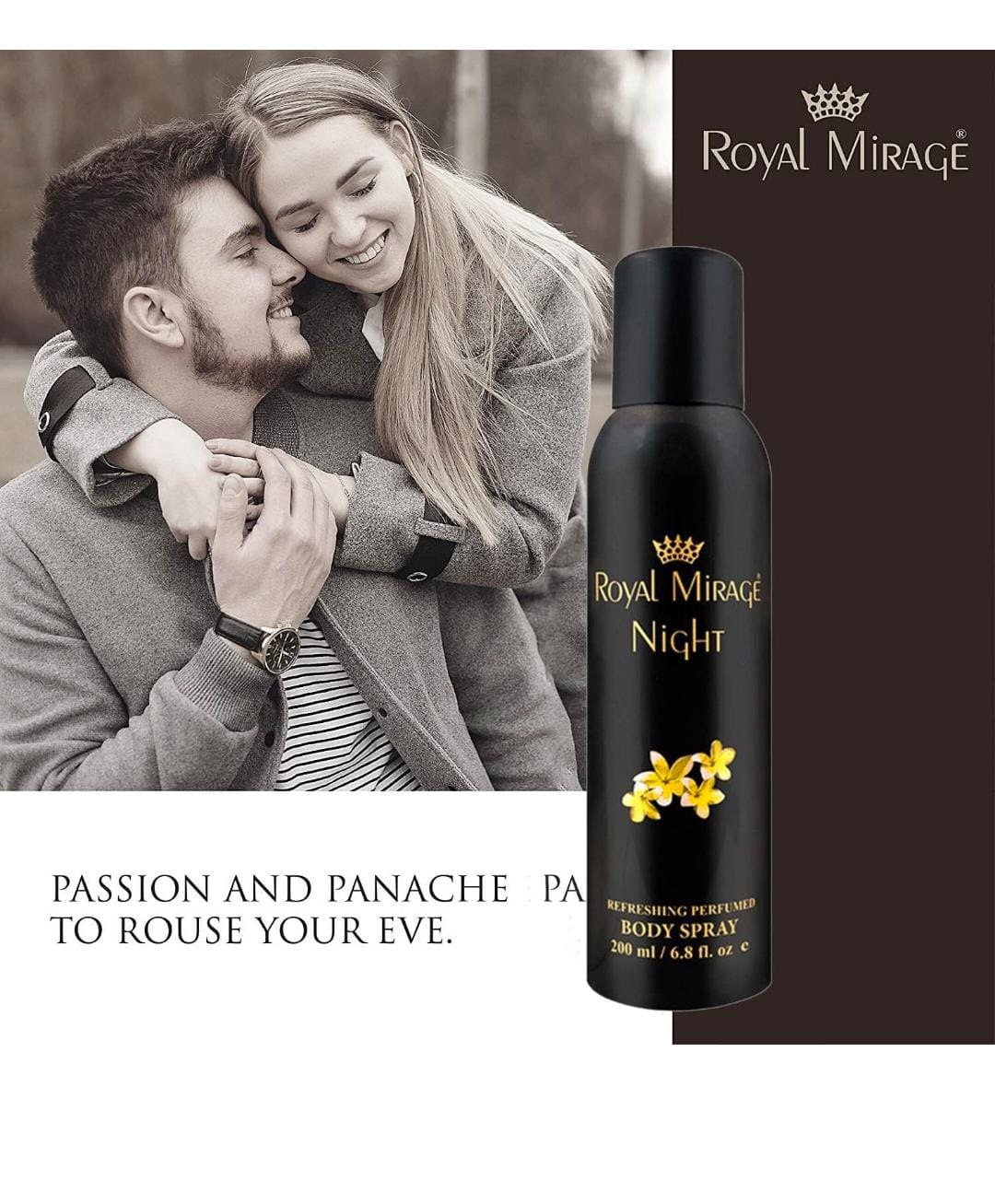 ROYAL MIRAGE NIGHT PERFUMED BODY DEODRANT FOR UNISEX