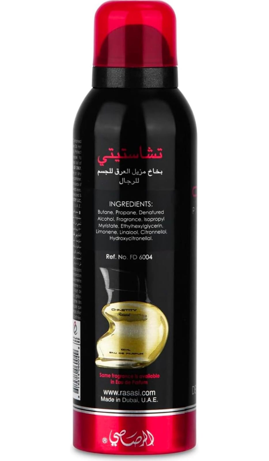 RASASI CHASTITY POUR HOMME DEODRANT SPRAY